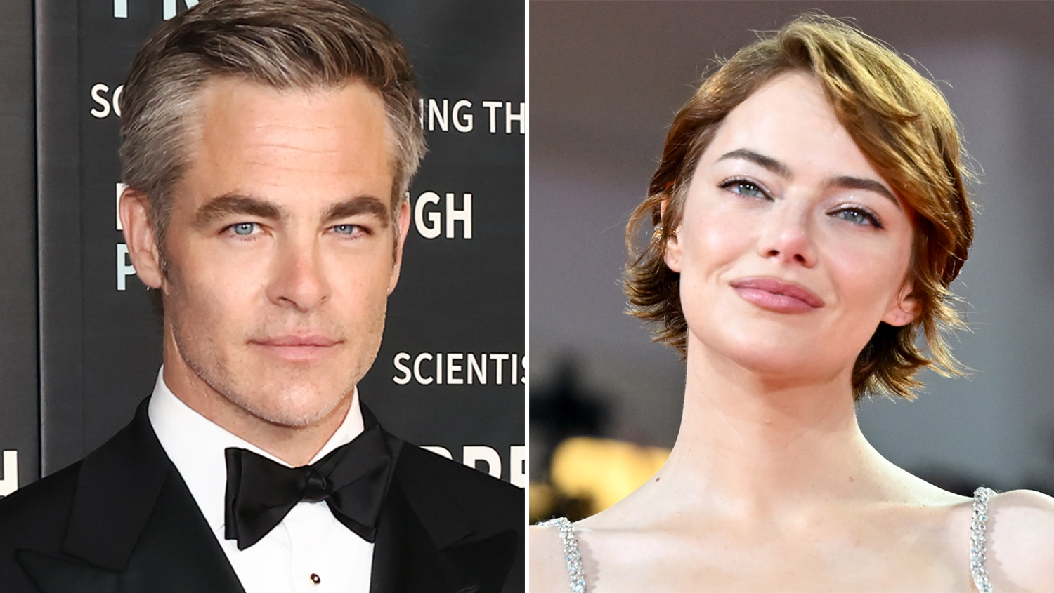 Chris Pine and Emma Stone
