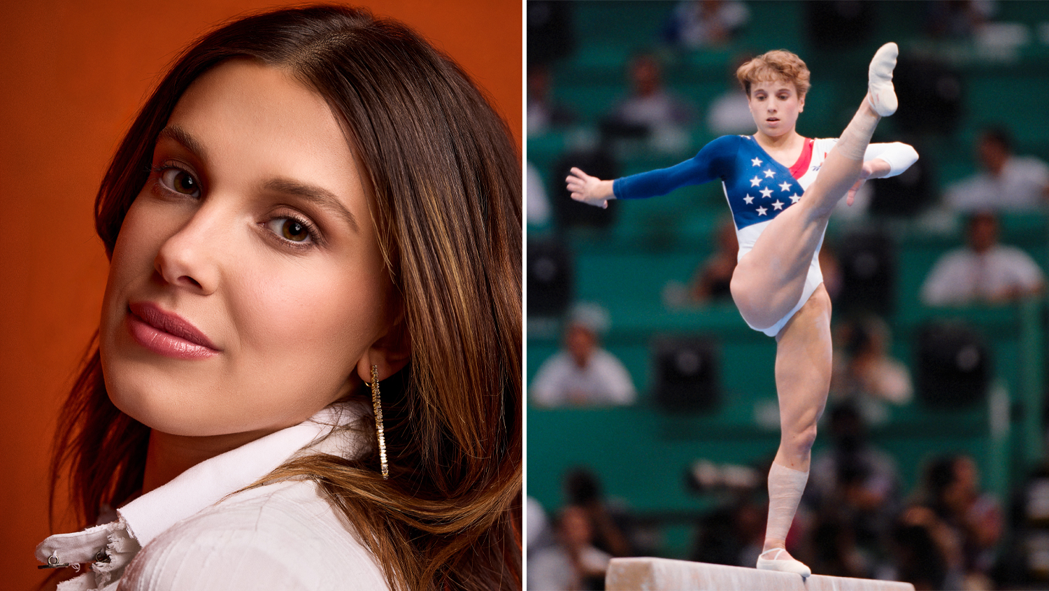 Millie Bobby Brown and Kerri Strug d51023