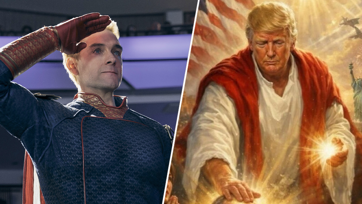 The Boys Yaratıcısı Eric Kripke'den Homelander ve Trump Benzerliği Üzerine Şaşırtıcı Yorum 1 The Boys Donald Trump 2 shot